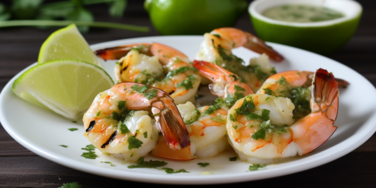 Camarões Grelhados com Molho de Coentros e Limão: Uma Receita Cheia de Sabor