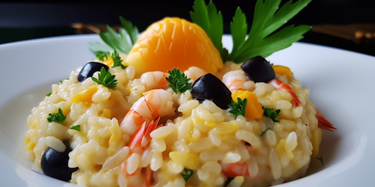 Delícias do Mediterrâneo: Risoto de Frutos do Mar